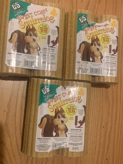 Lot of 3 SWEET CORN SQUIRRELOGS 🐿️