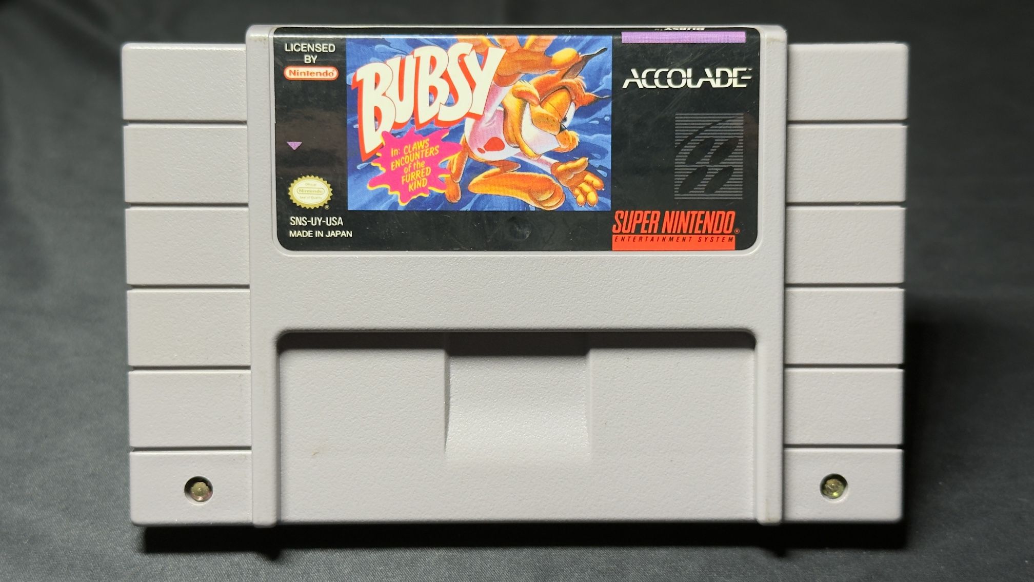 BUBSY SNES AUTHENTIC