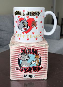 1989 Presents # P5507 Fifty Years Tom and Jerry Ceramic Mug with Box