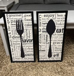 Fork And Spook Kitchen Art 