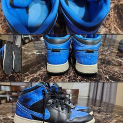 🔥Nike Air Jordan 1 Mid Blue Black Speckle 🔥size:7Y/7M/8.5W
✅️Area Vegas dr and Rainbow 89128