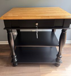 Watnature Matte Black Kitchen Island