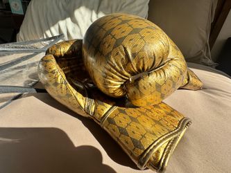 Gold boxing 🥊 gloves