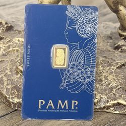 1gr Pamp Gold Bar