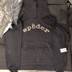 Black VVS Sp5der hoodie 
