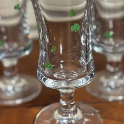 Shamrock ☘️ Small Glasses X6