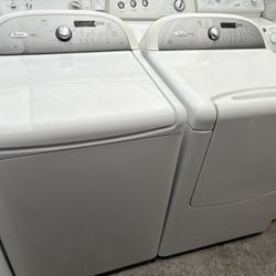 Nice Whirlpool Cabrio Platinum Washer Dryer Electric 220v Set 