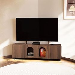 📺✨ New - 48" TV Stand / Entertainment Center with TV Mount & Storage – Walnut Finish 🌰✨
