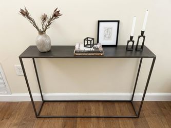 Like New Modern Metal Console Table CB2