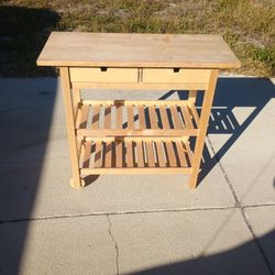 Rolling Kitchen Island / Storage With Drawers