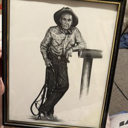 Conrad, Barnaby Signed 1965 Art Sketch/Painting