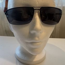 Fossil Men’s Trip MS(contact info removed) Black Semi Rimless Sunglasses 