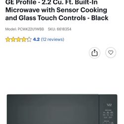 GE profile Microwave “like Brand New”