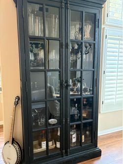 Restoration Hardware Glass Cabinet