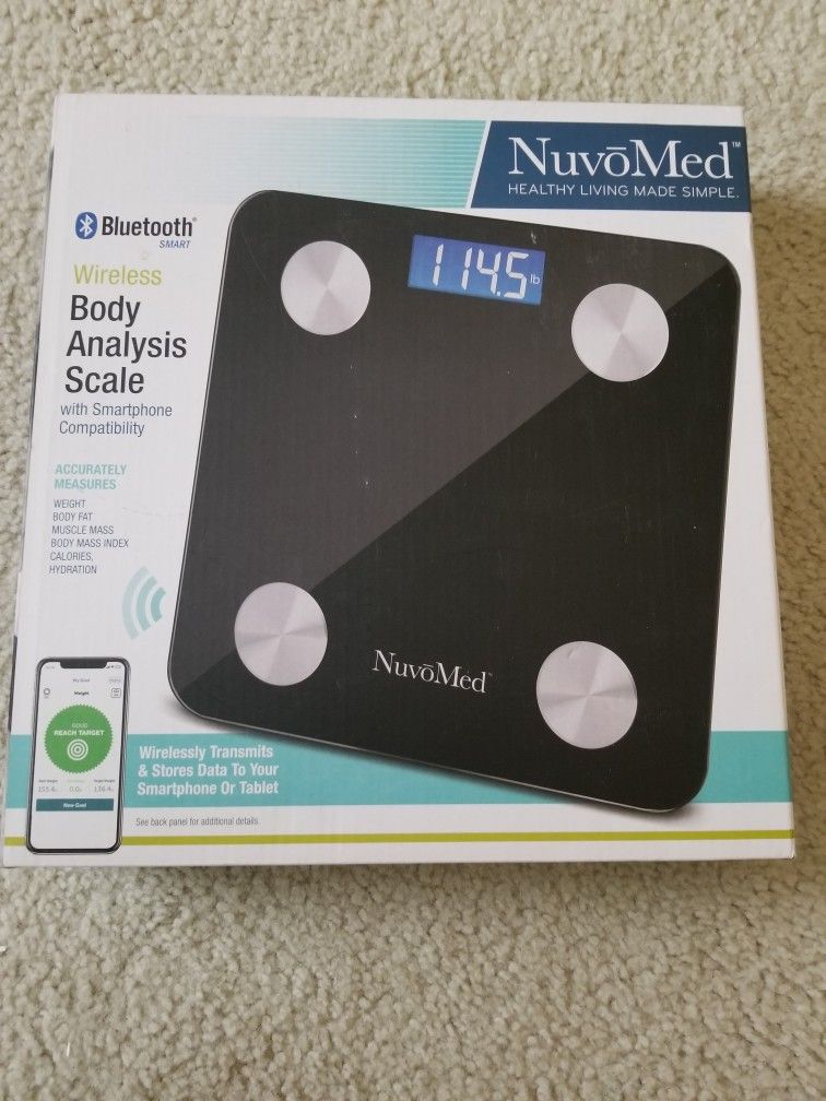 NuvoMed Body Analysis Scale (Never Opened)