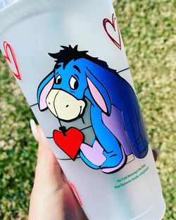Eeyore Starbucks Cup, Eeyore Custom Cups , Valentine’s Day Cups And Gifts