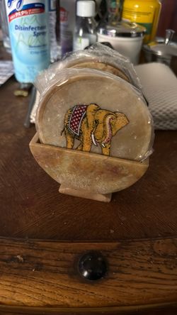 New marbol coasters  six  coasters