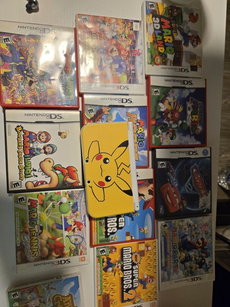 New Nintendo 3DS Xl (15 Games) + Carying Case (PLEASE READ)