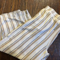 Wide Leg Tan Stretchy Pants Size 18