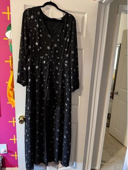 Black Starry Jumper - Size L