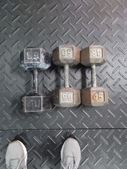 Single Dumbbells For Sale 1 Dollar A Pound.
