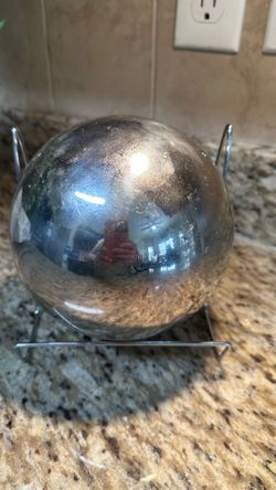 Stainless Mirror Space Sphere Ornaments Gazing Ball 13.5cm