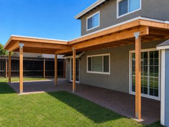 Wood patio gazebo