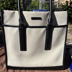 COACH Leather And Canvas Discontinued Mercer Tote