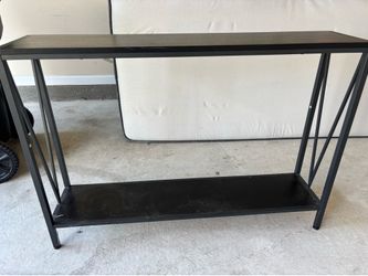 Black console table