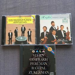 High End Classical Chamber Music String Ensembles lot of 3 CDs new/excellent conditions. The Endellion String Quartet plays Haydn. Stern, Oistrakh, Pe