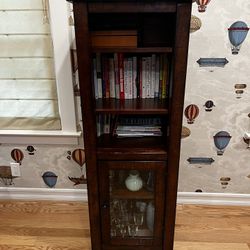 Wood bookshelf  - media cabinet - Pottery Barn
