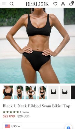 Berlook black swim top size XL