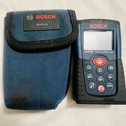 Bosch DLR130 Laser Distance Measurer Digital Range Finder with Case - TESTED