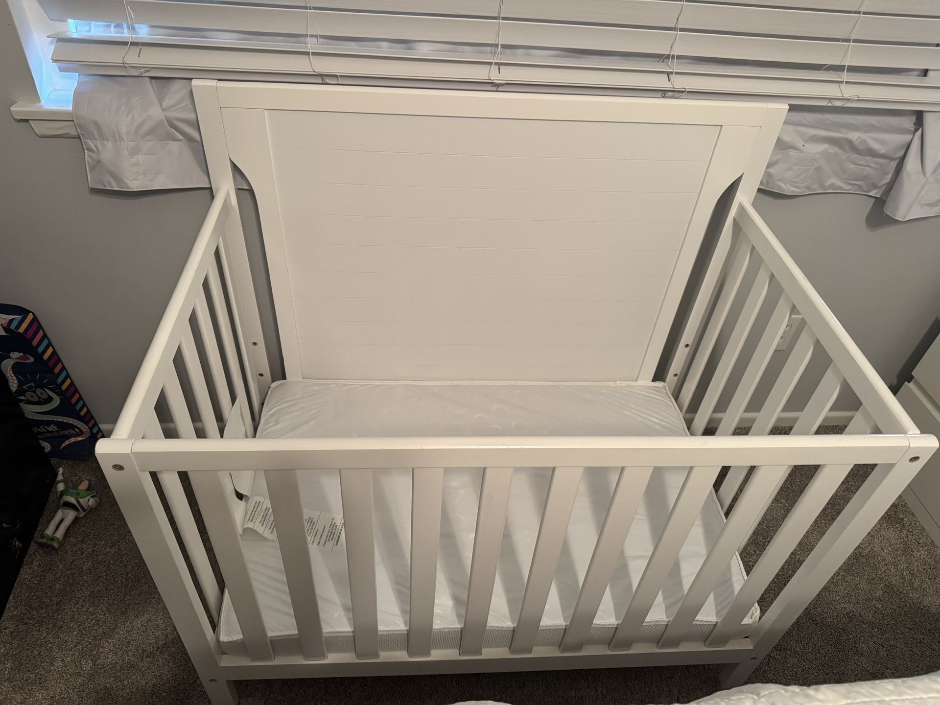 Mini Crib With Mattress.