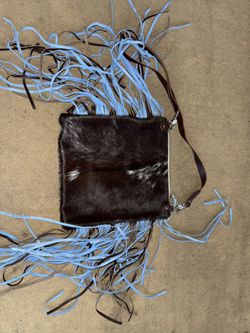 Leather Calf Hair Purse