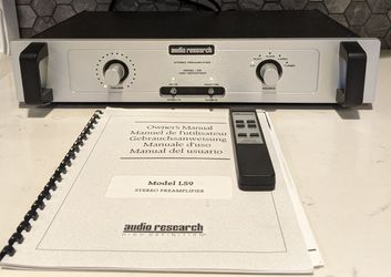 Audio Research Stereo Power Amplifier and Preamplifiers with Remotes