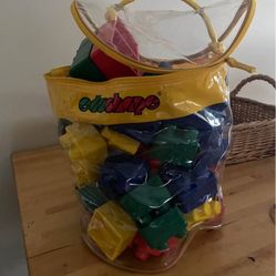 Rubber Lego Stacking Blocks 