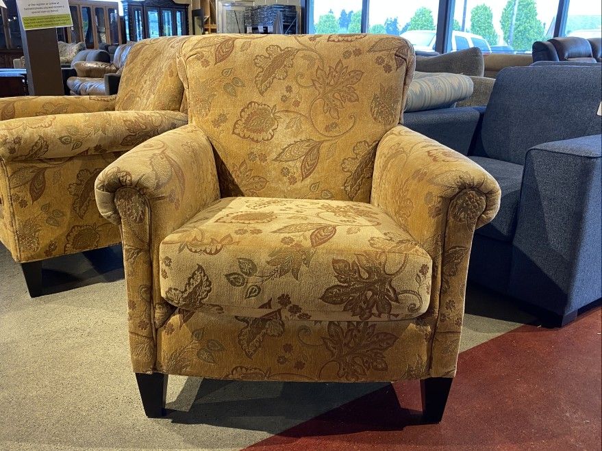 Goldenrod Patterned Armchair