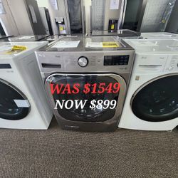 5.2 Cu. Ft. Mega Capacity Smart Wifi Enabled Front Load Washer With Turbo Wash And Built In Intelligence 