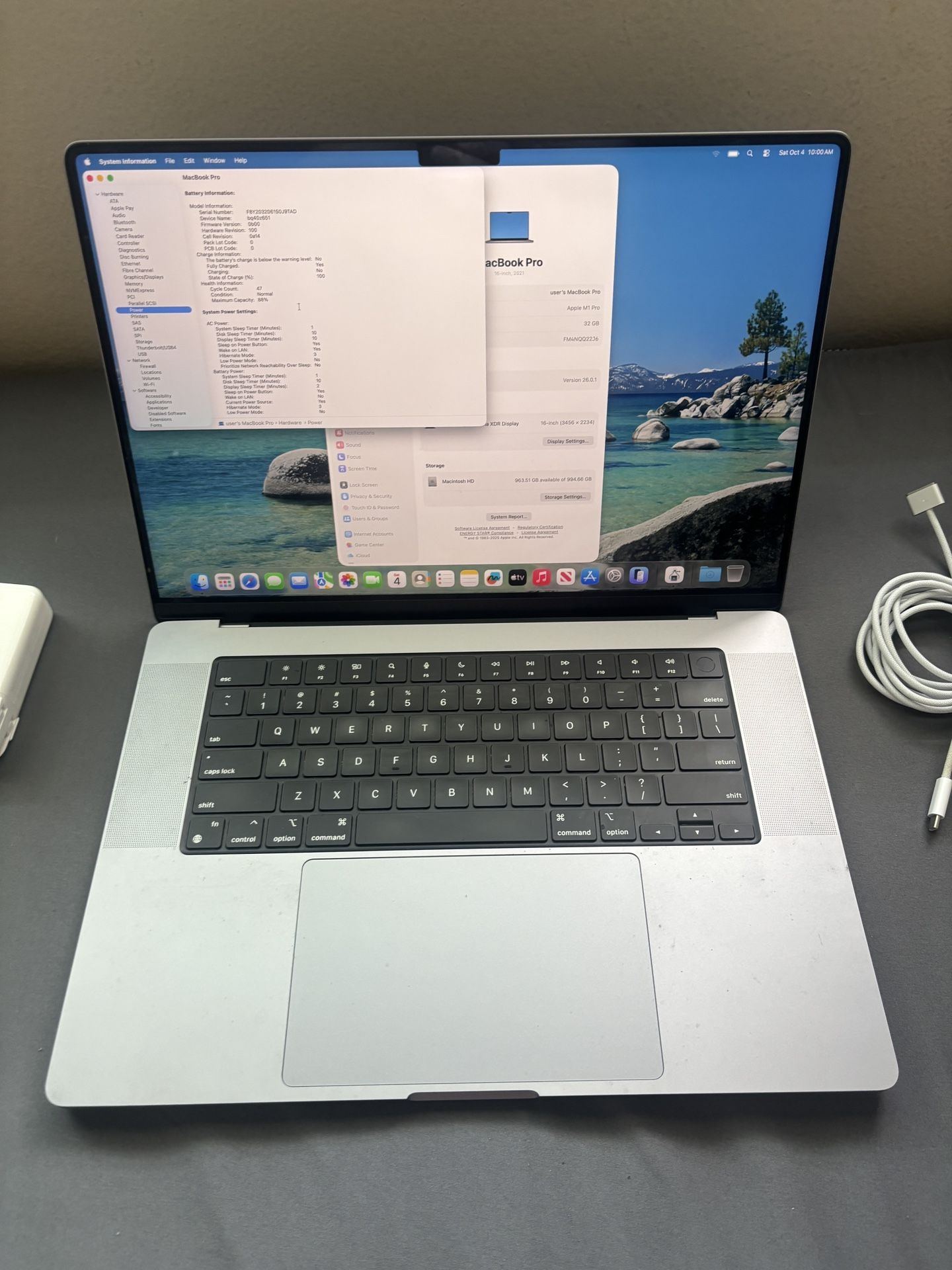 2021 MacBook Pro 16 In