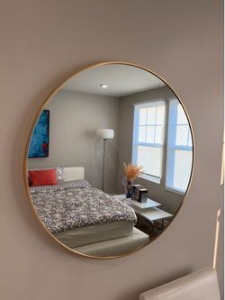 34 “ Mirror  Brushed Aluminum