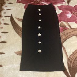 Black Midi Skirt 