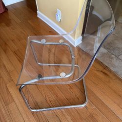 4 Ikea Acrylic Chairs