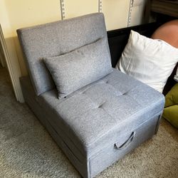 Convertible Chair/Sleeper Bed/ottoman