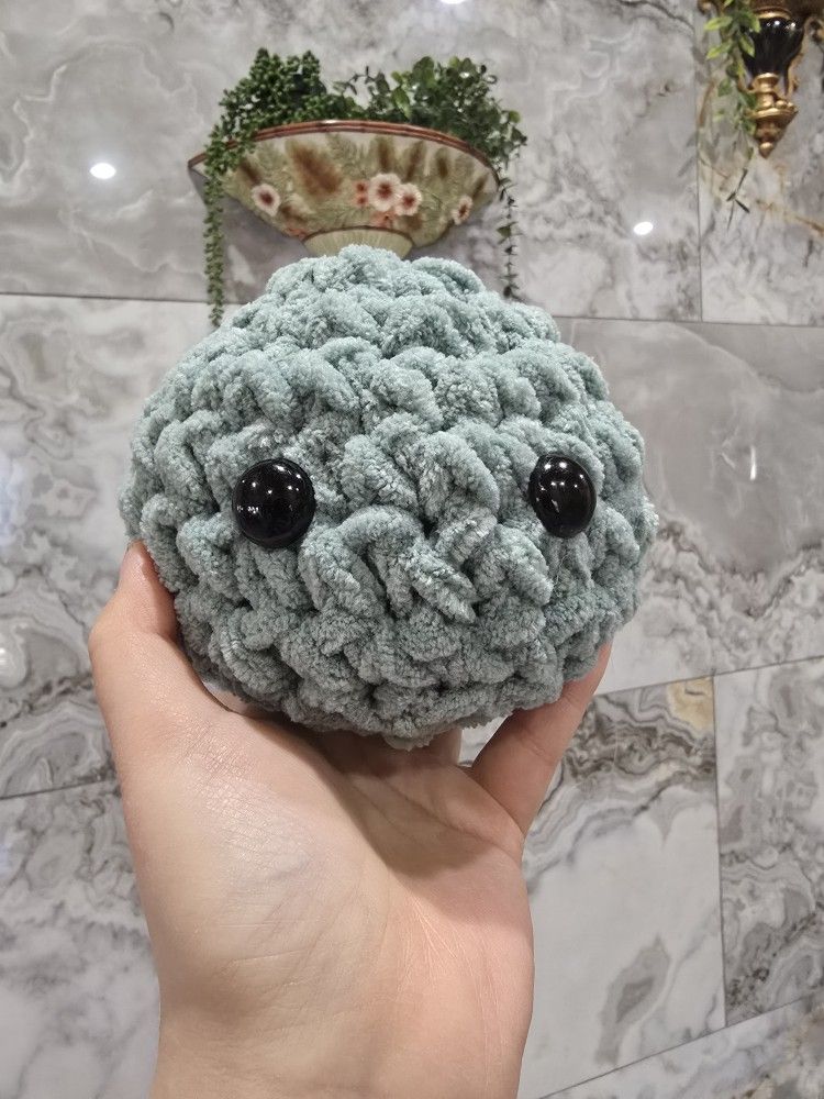 Crochet Green Stress Ball Plushie