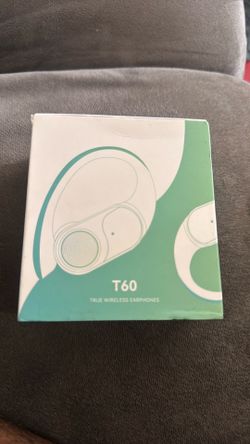 Black true wireless sports headphones