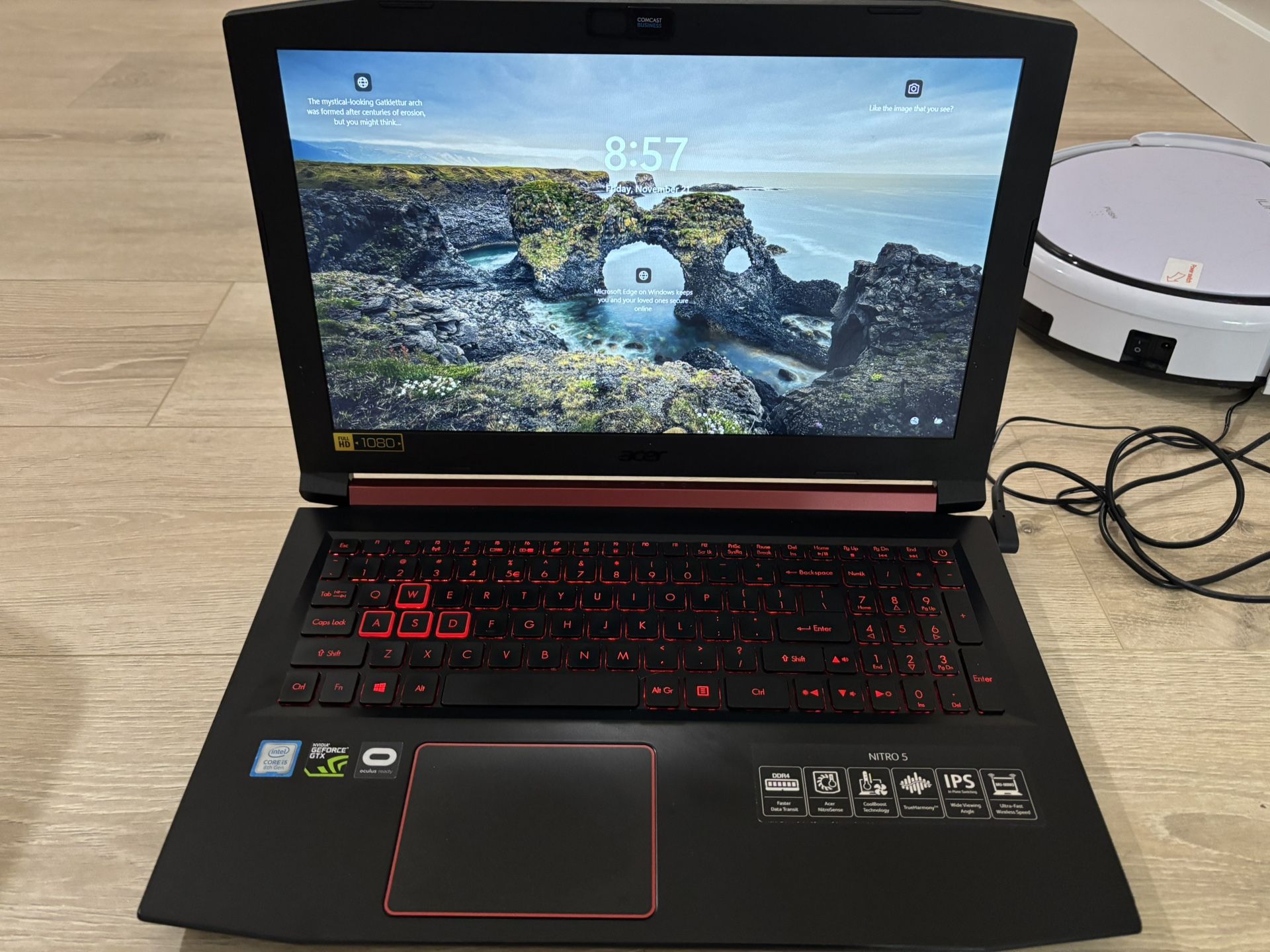 Acer Nitro 5 Gaming Laptop i5-8300H GTX 1050 8GB RAM 1TB SSD New Battery $390