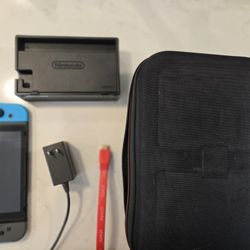 Nintendo Switch Console with Dock, Charger, and Case