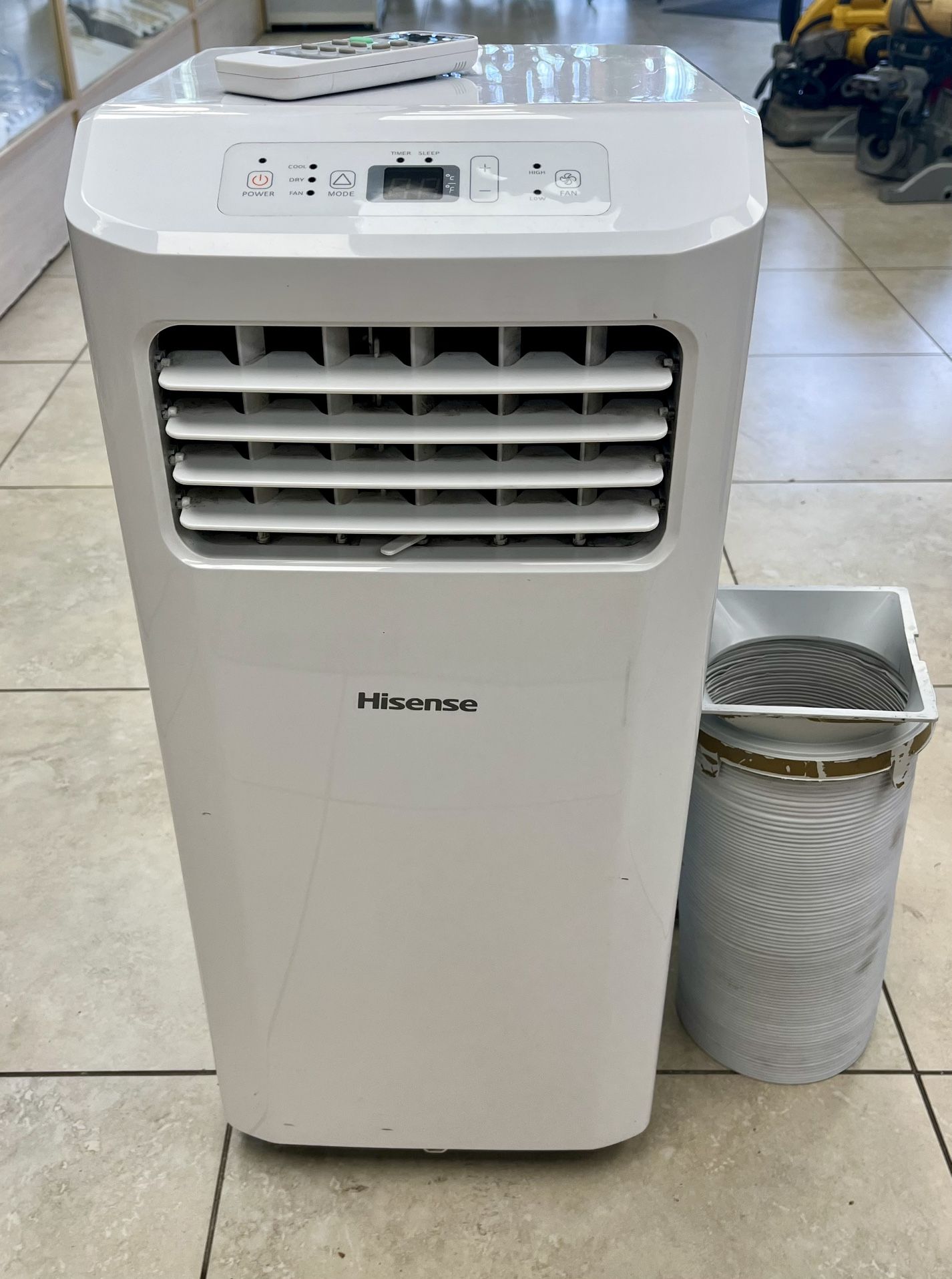 Hisense Portable Air Conditioner 5000-BTU DOE (115-Volt) White Vented ...