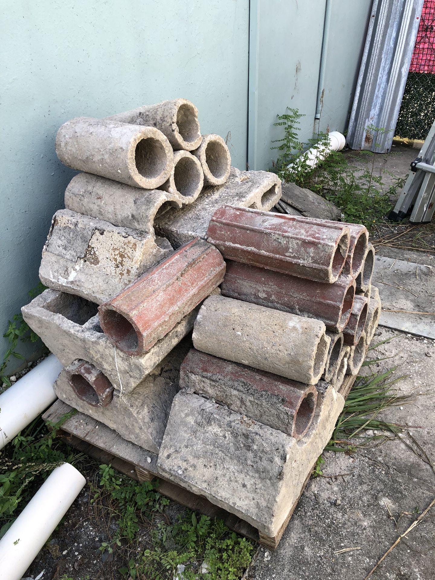 Antique Clay Drain Pipes